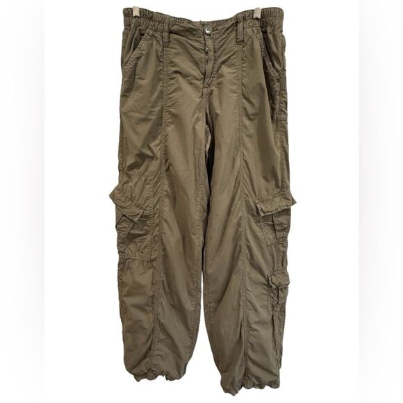 BDG Y2K Cargo Olive Green Women's Utility Pocket Balloon Pants- M - Picture 2 of 9